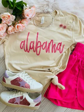 Alabama Faux Tinsel Tee