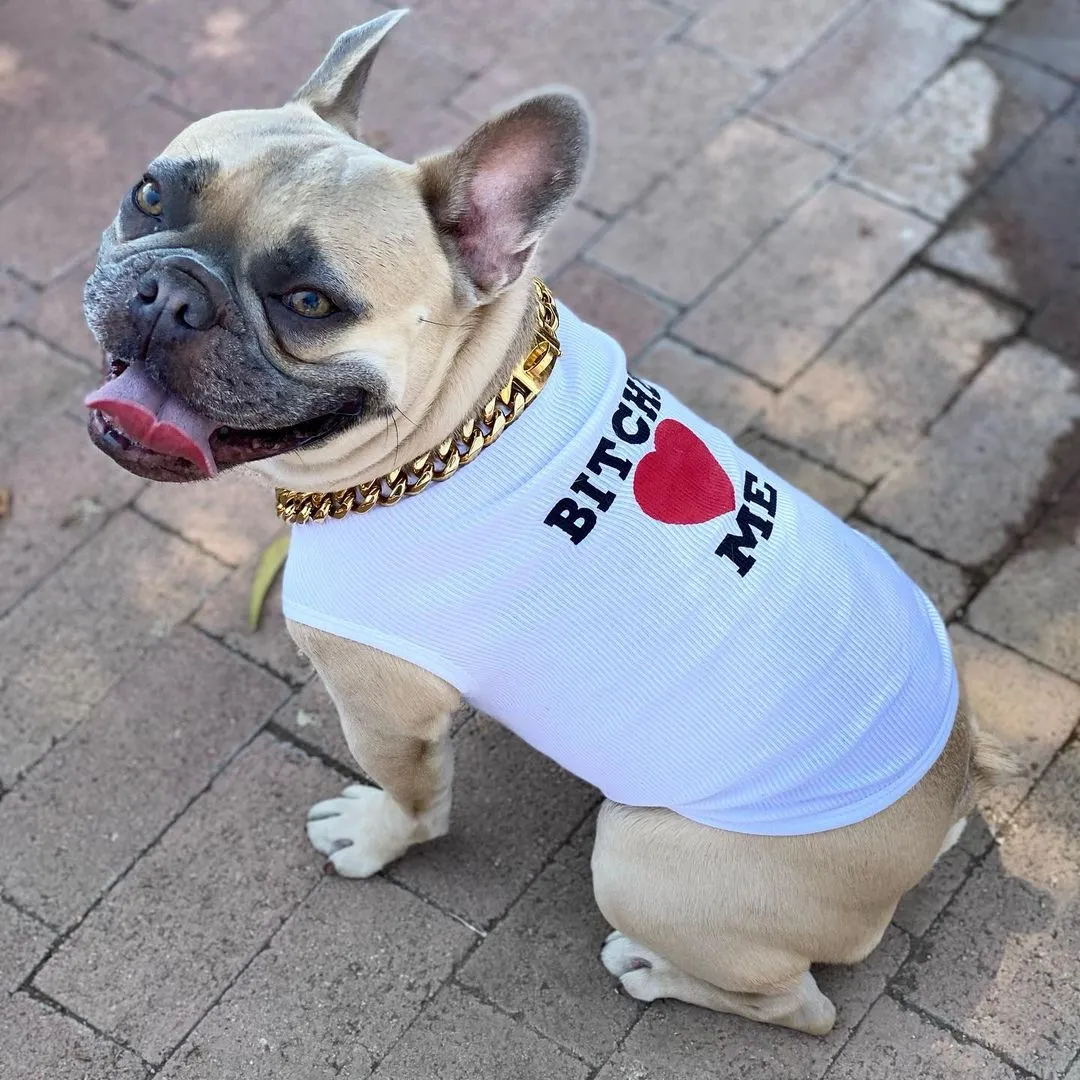 Bitches Love me Summer T-Shirts for French Bulldog (WS79)