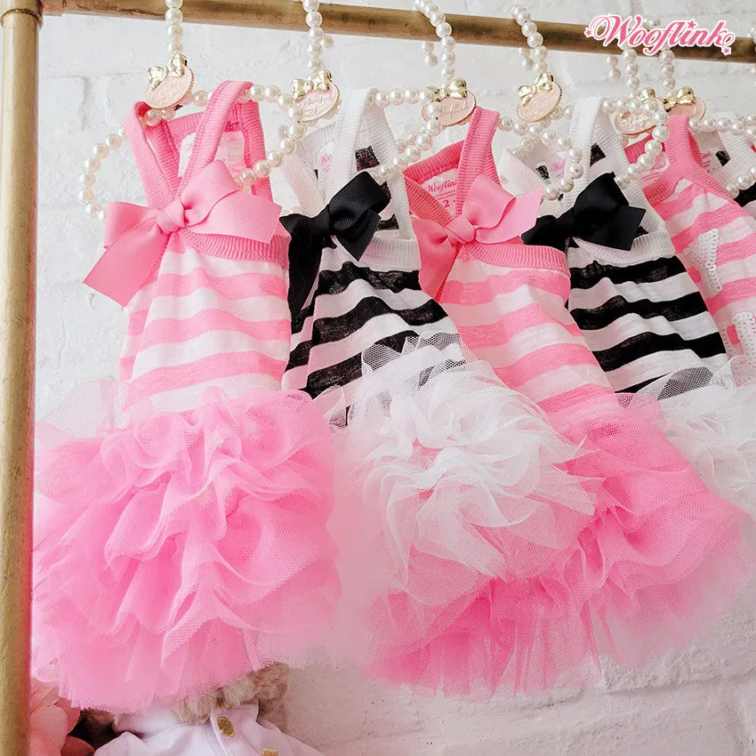 black stripe tutu dress - size medium