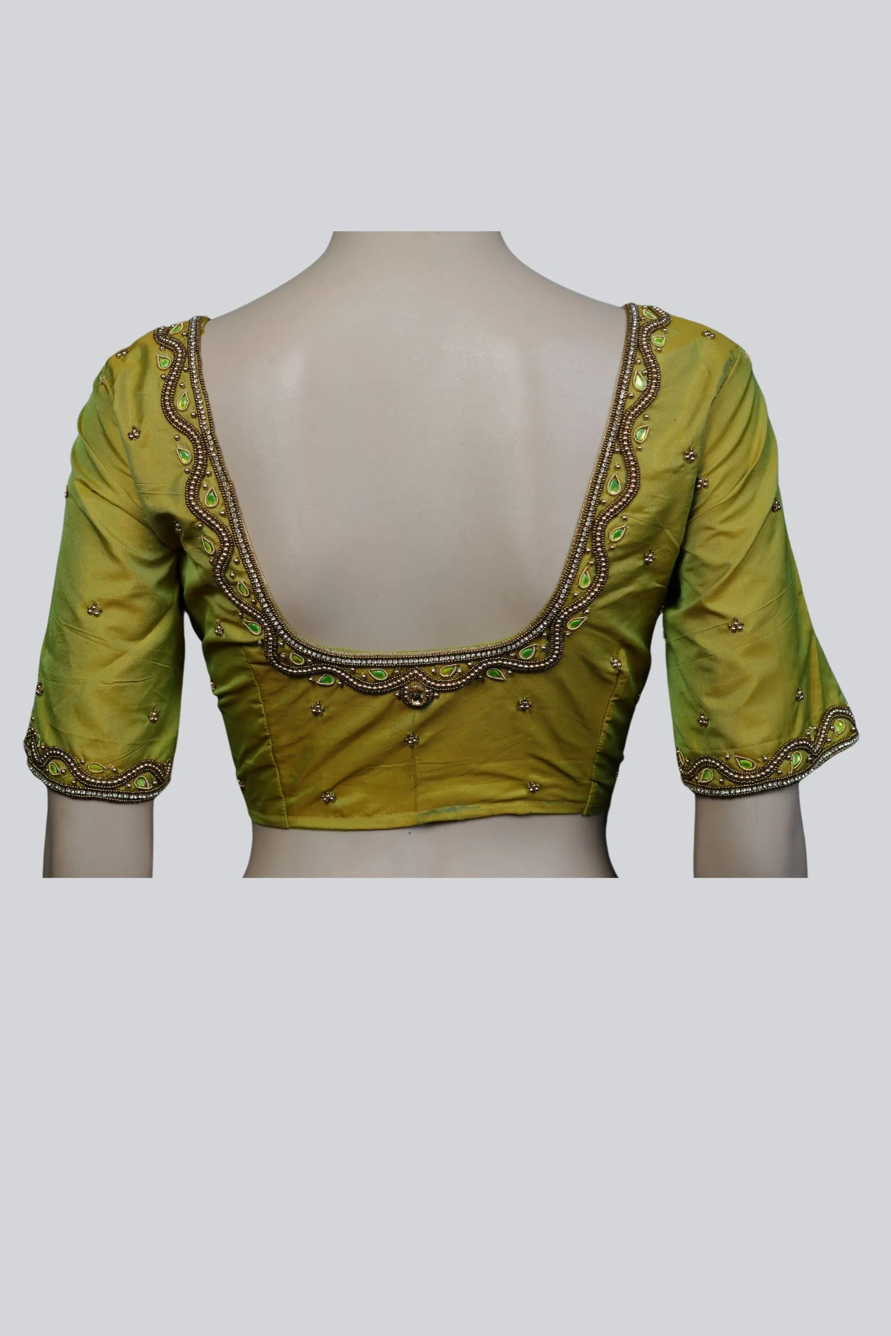 Chic Aari Elegance: Discover Stunning Blouses at JCSFashions