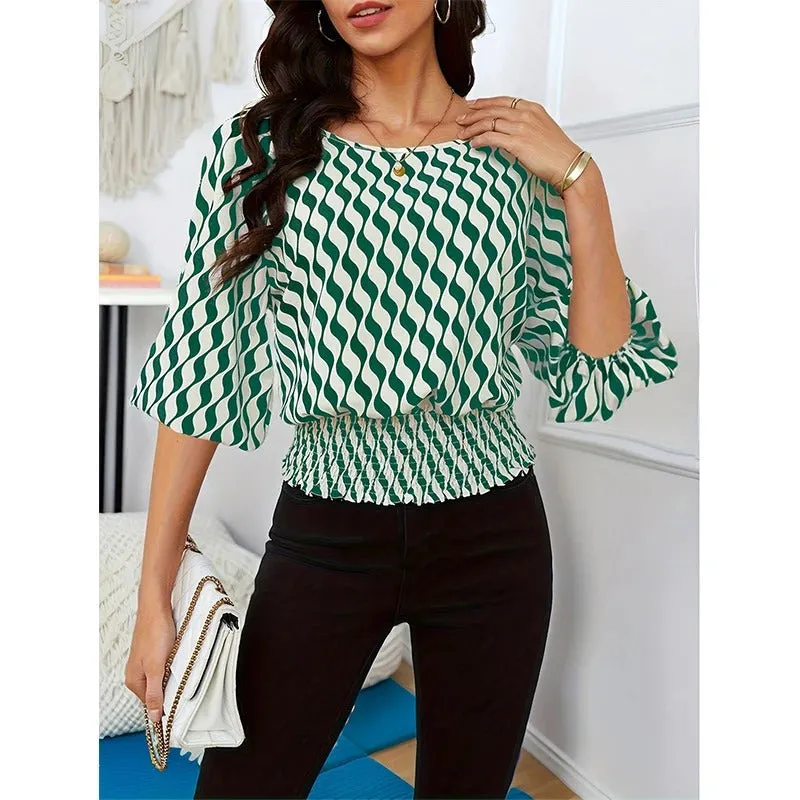 Chic Printed Blouse for Women