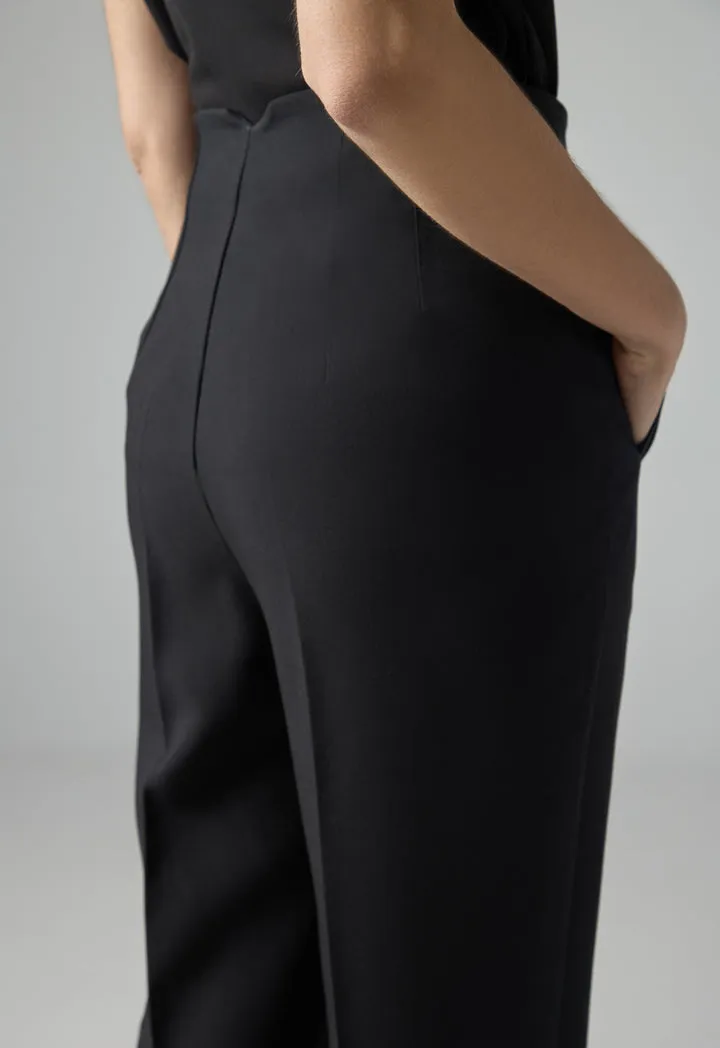 Choice Basic Straight Legs Trousers Black