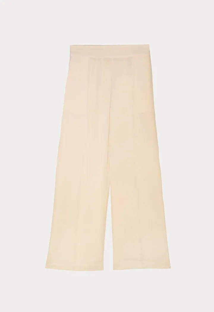 Choice Wide Leg Classic Trouser Sand