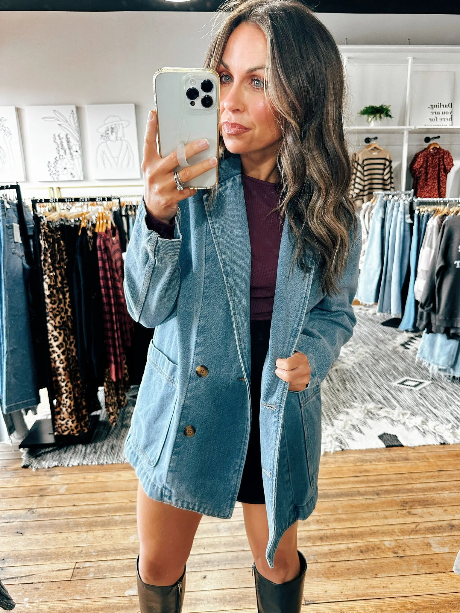 Classic Denim Blazer