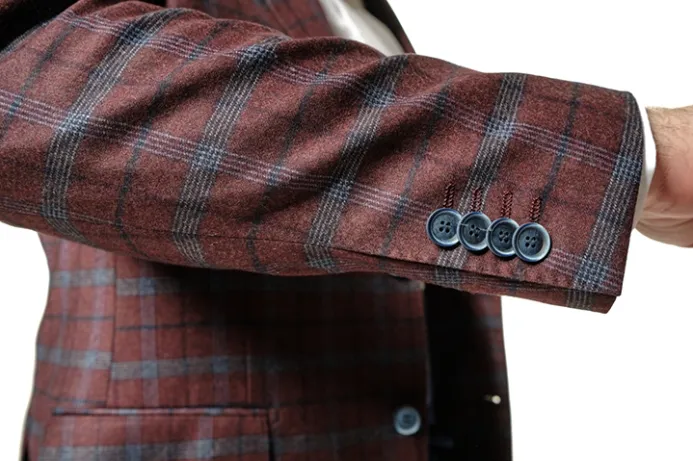 Classic Fit Red and Blue Plaid Sport Jacket ST-SJ-Reda-PR20-13