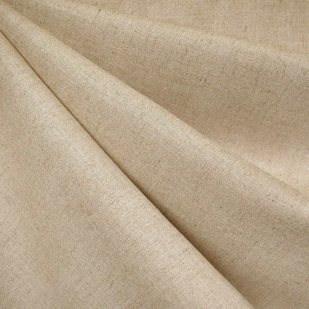 Classic Solid Linen Shirting Natural