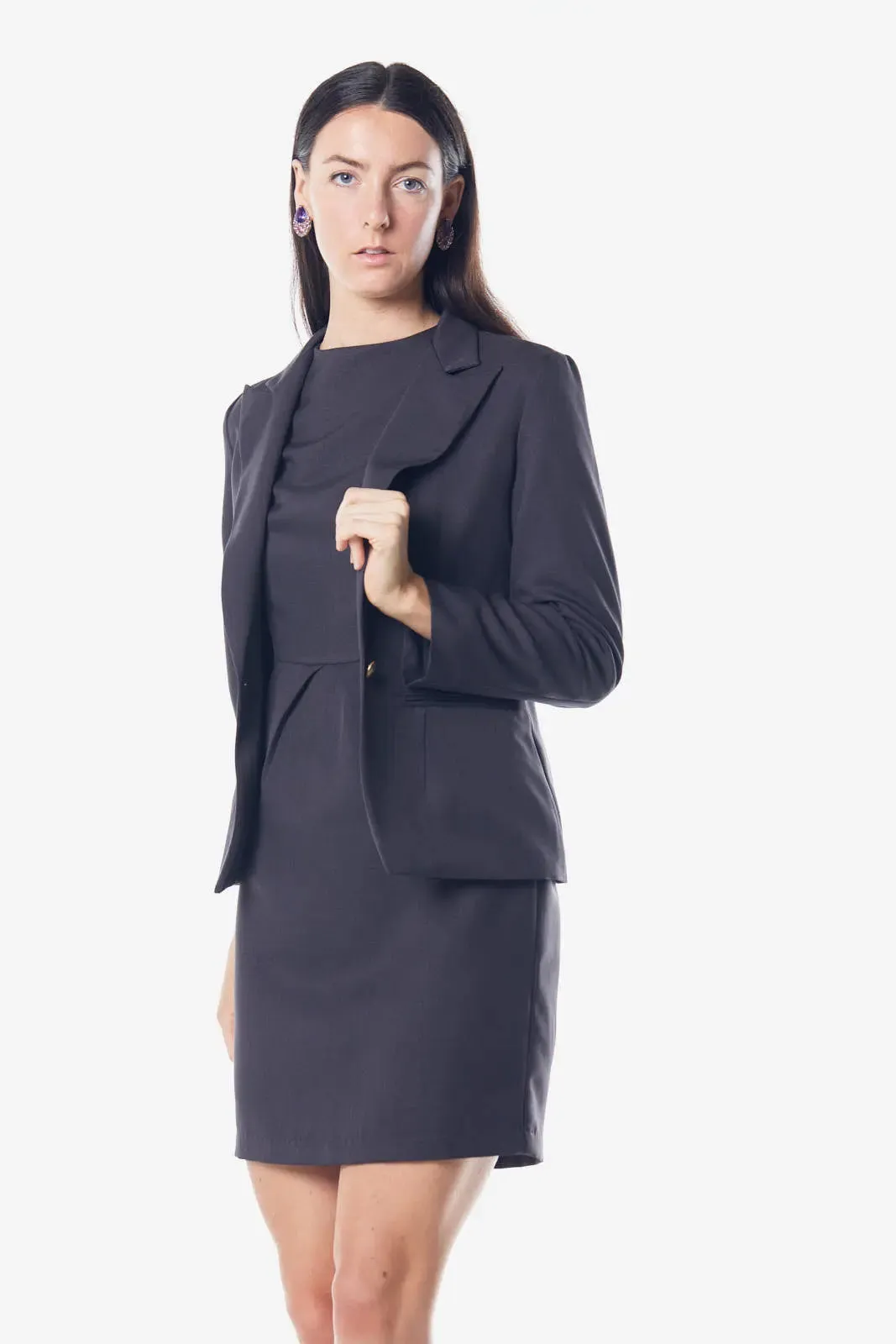 Elegant Charcoal Professional Blazer