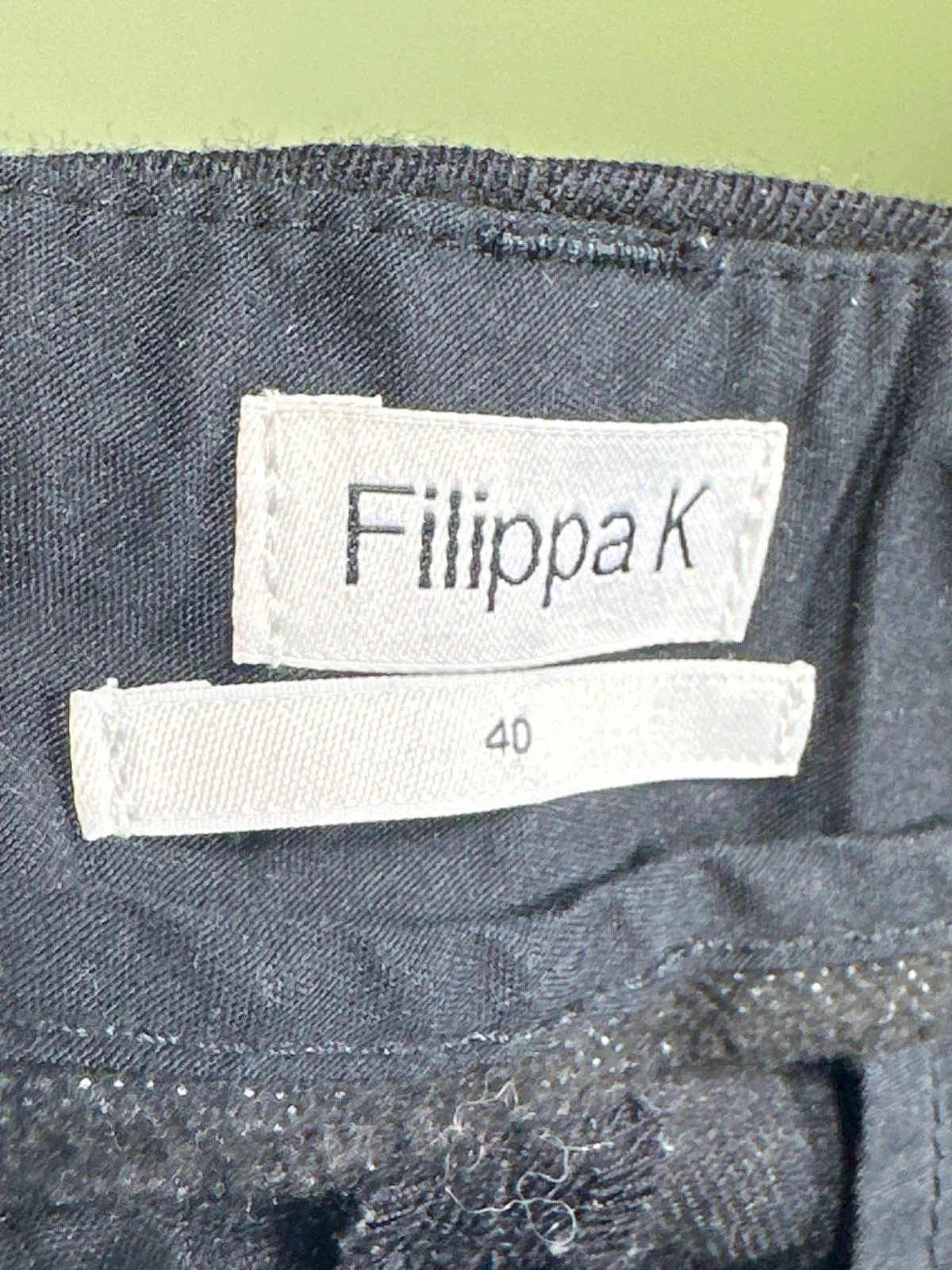 Filippa K Black Classic Trousers EU 40 UK 12