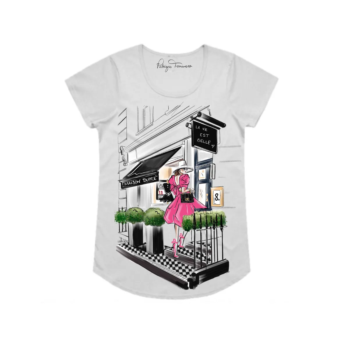 Glam Tee - Retail Therapy - White