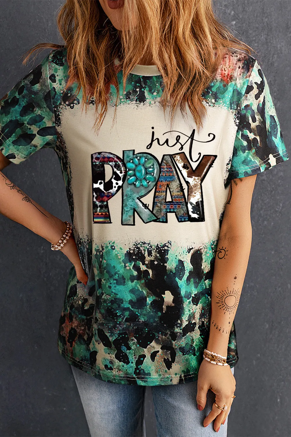 JUST PRAY Graphic Tee Shirt