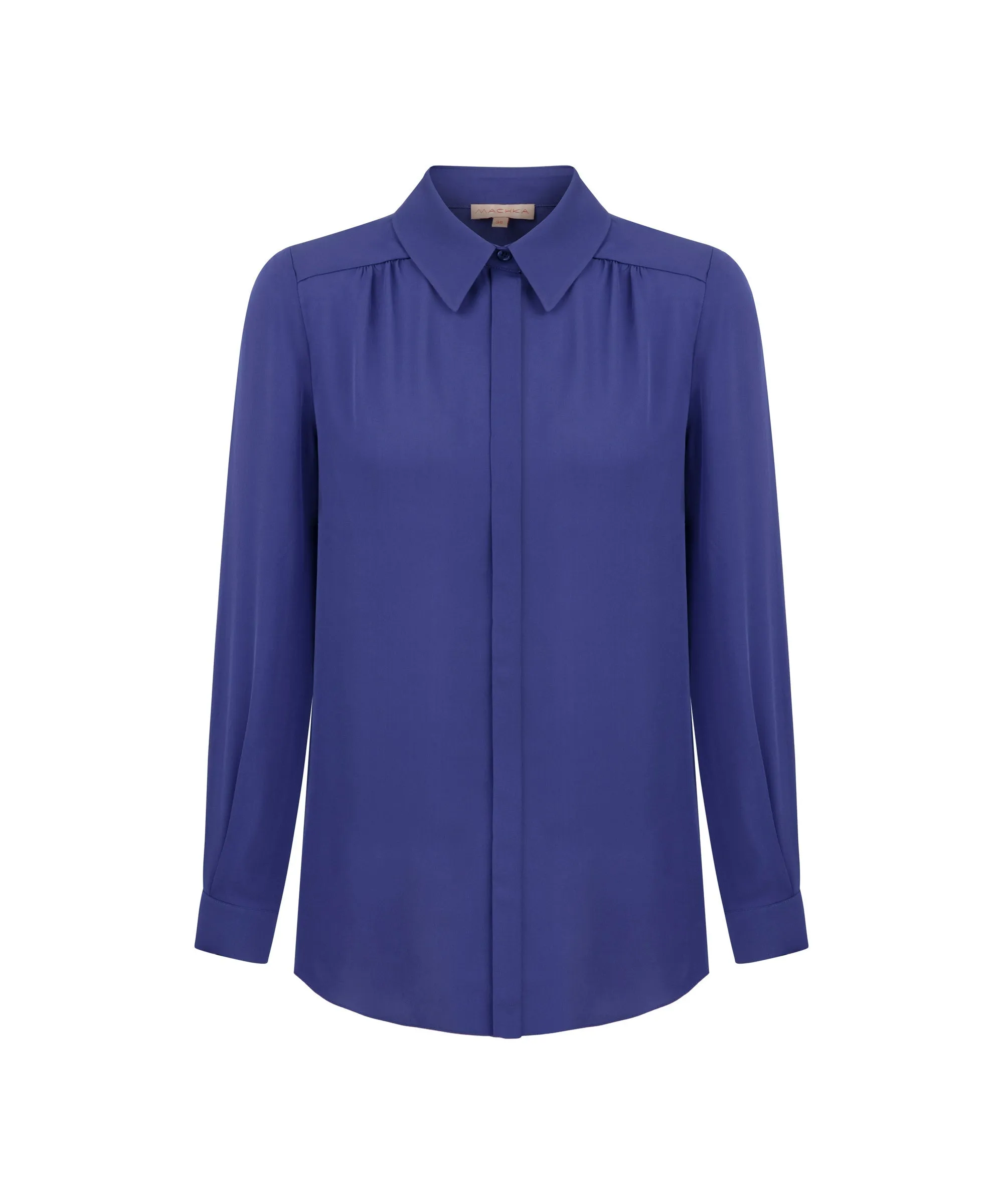 Machka Comfy Cut Silk Shirt Purple