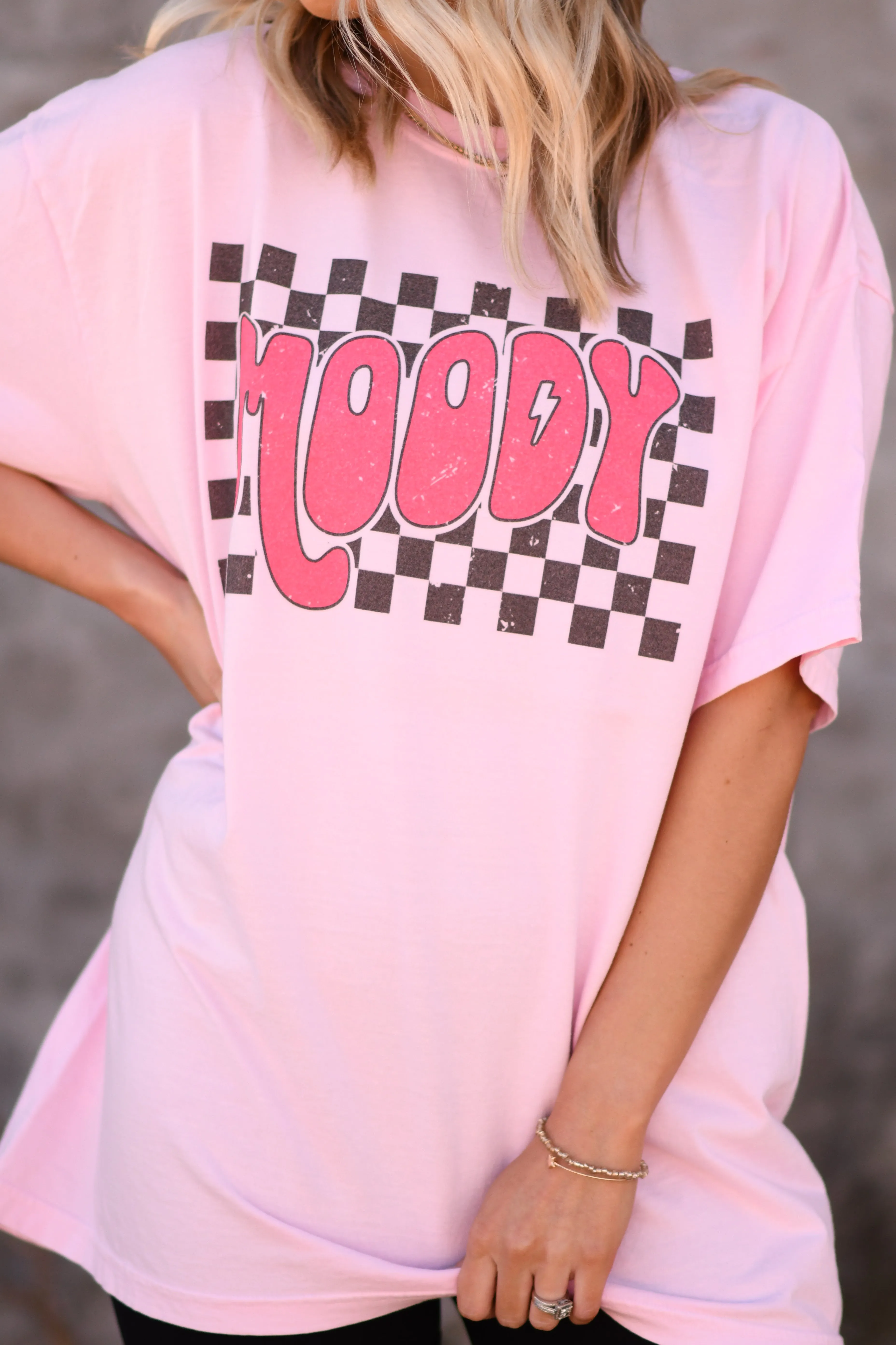 Moody Checkered Tee