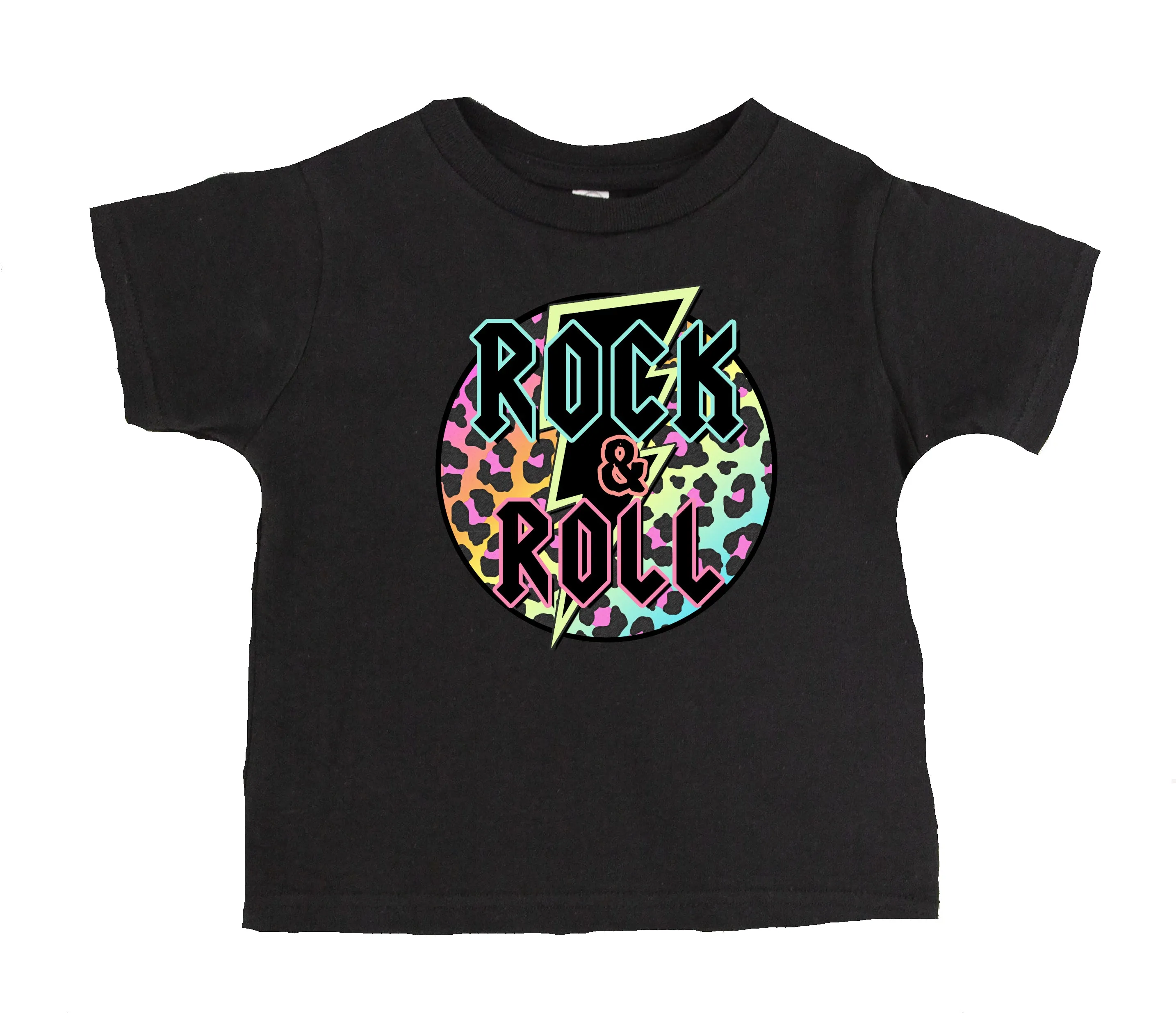 Rock N Roll Tie Dye Leopard T-shirt