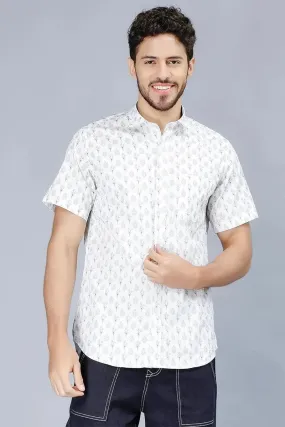 Stylish Printed Cotton Shirt For Men