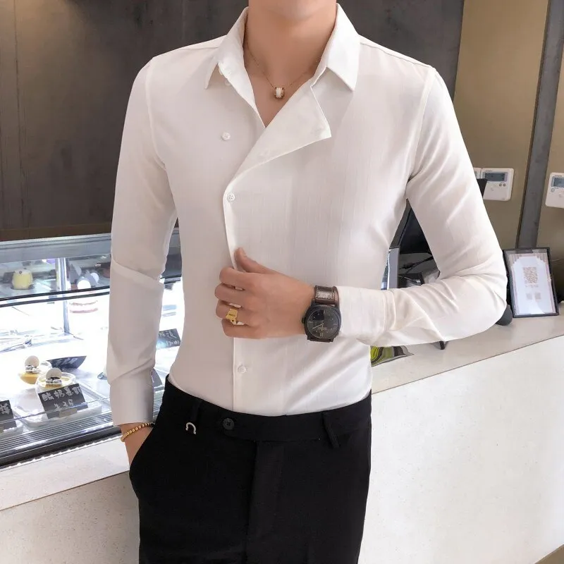 Stylish Slim Fit Men Long Sleeve Shirts