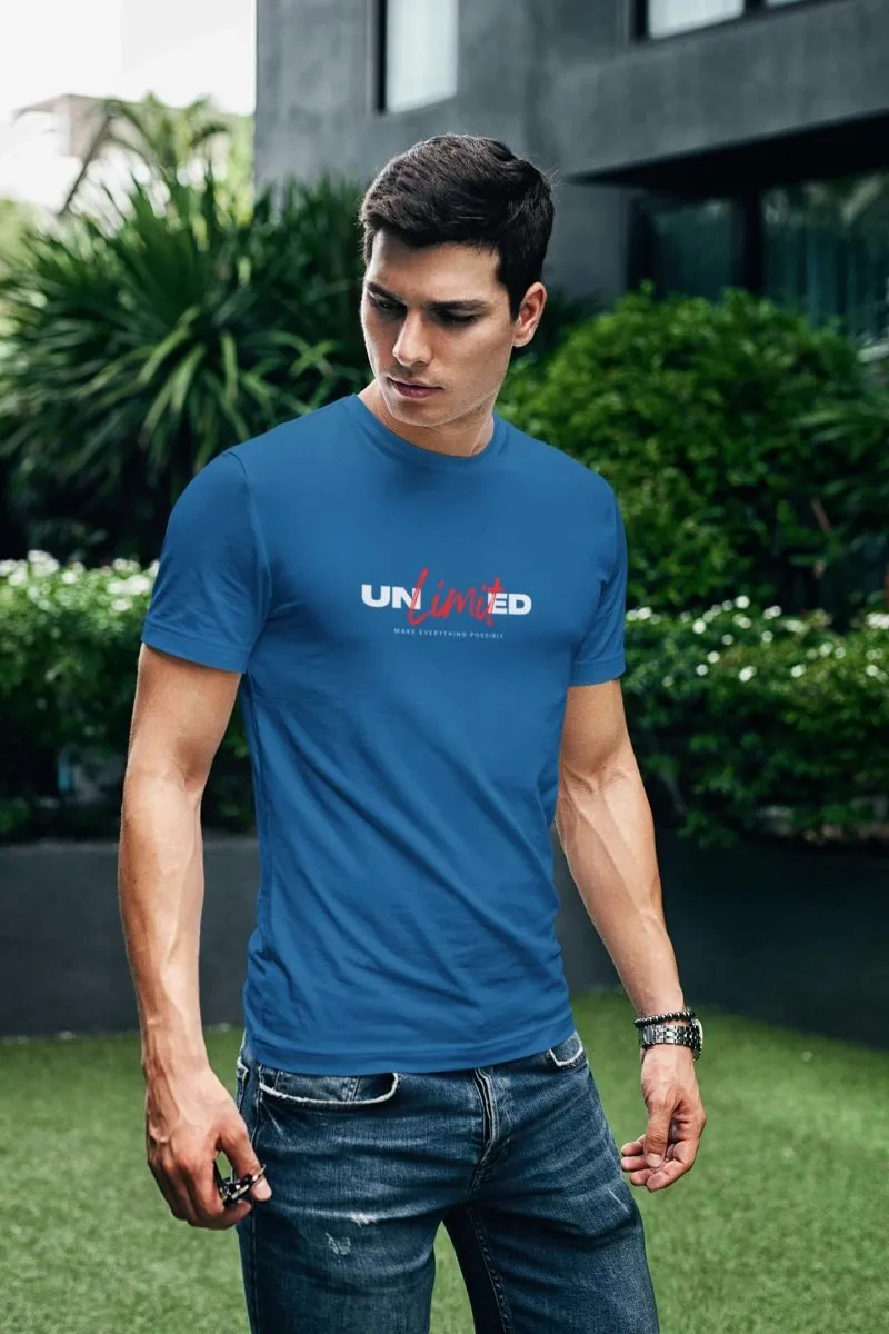 Stylish T-Shirts For Men 'Unlimited' Design