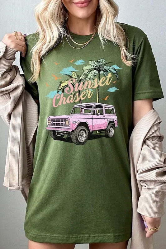 Sunset Chaser Bronco Graphic T Shirt