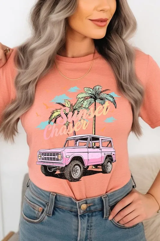 Sunset Chaser Bronco Graphic T Shirt