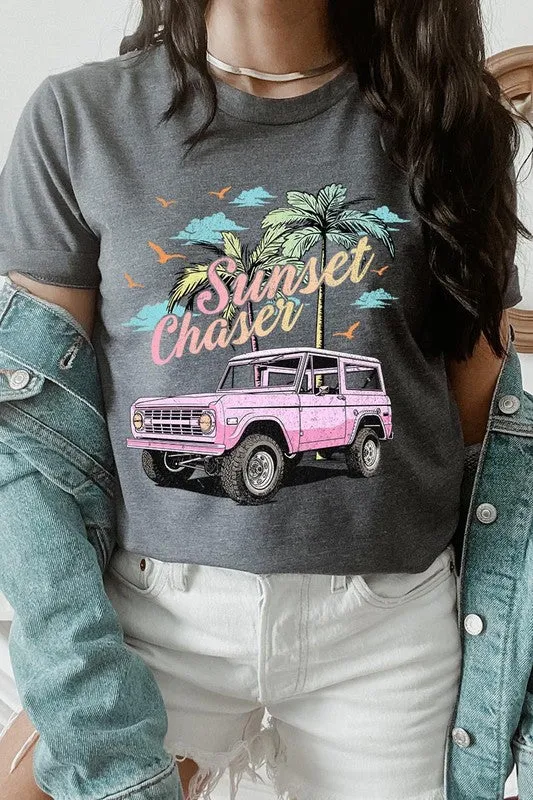 Sunset Chaser Bronco Graphic T Shirt