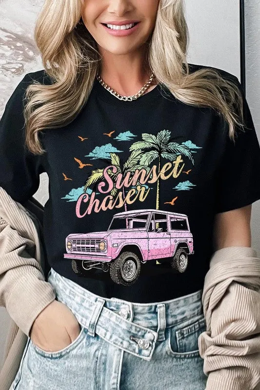 Sunset Chaser Bronco Graphic T Shirt