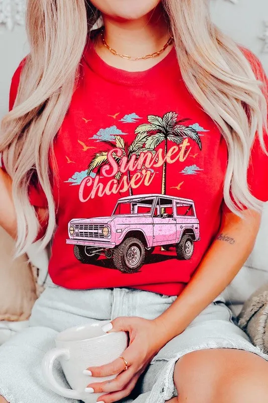 Sunset Chaser Bronco Graphic T Shirt