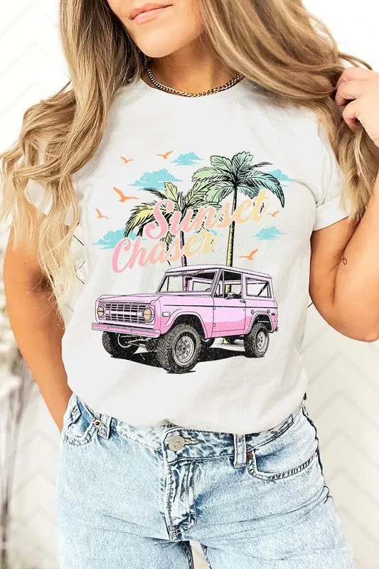 Sunset Chaser Bronco Graphic T Shirt