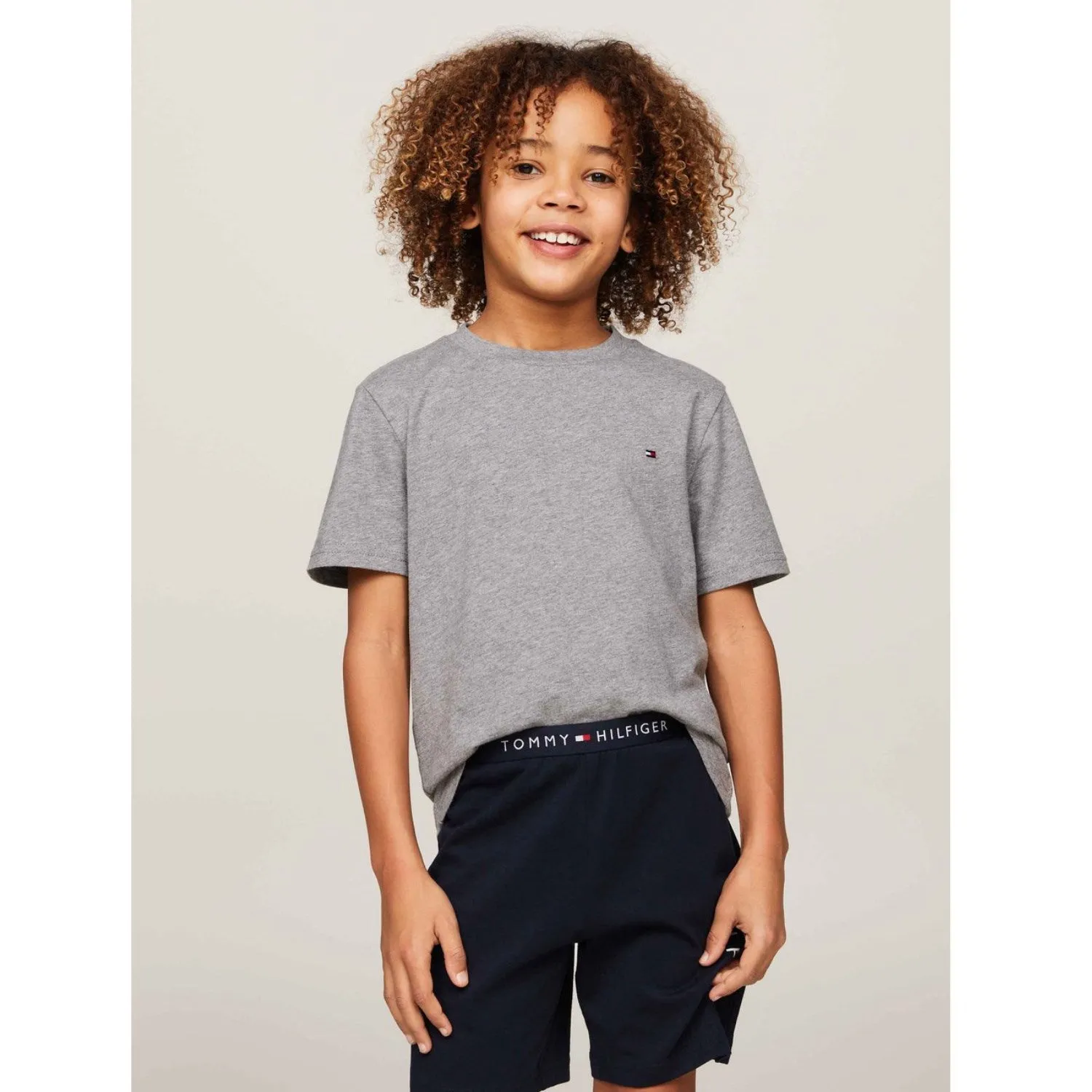 Tommy Hilfiger Medium Grey Ht/Black 2-Pack Tee Ss