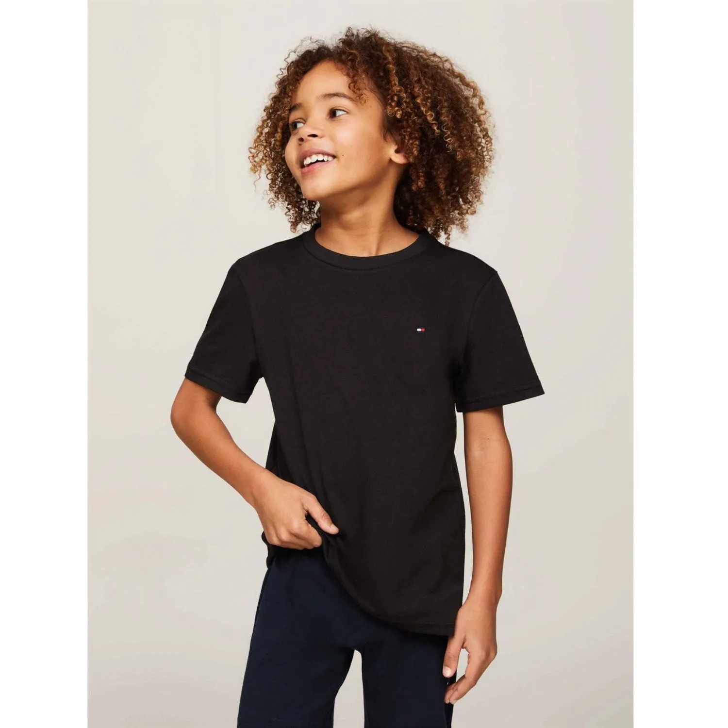 Tommy Hilfiger Medium Grey Ht/Black 2-Pack Tee Ss