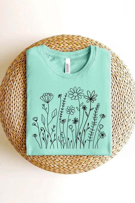 Wildflower Flower Meadow Graphic T Shirt