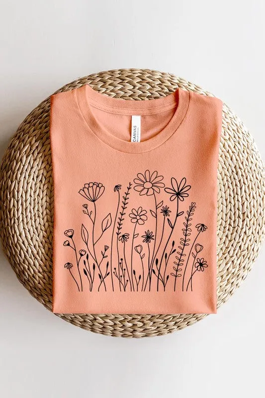 Wildflower Flower Meadow Graphic T Shirt