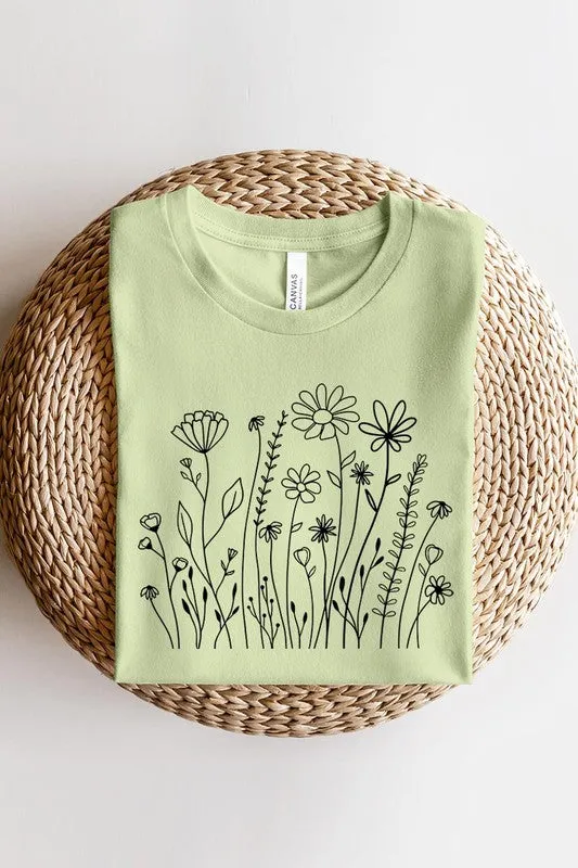 Wildflower Flower Meadow Graphic T Shirt