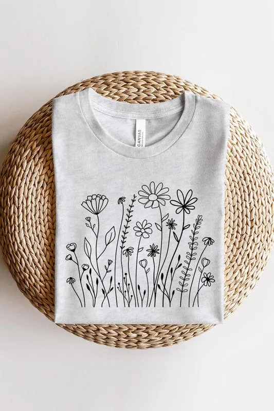 Wildflower Flower Meadow Graphic T Shirt