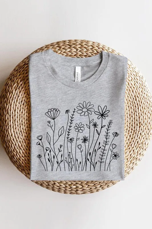 Wildflower Flower Meadow Graphic T Shirt