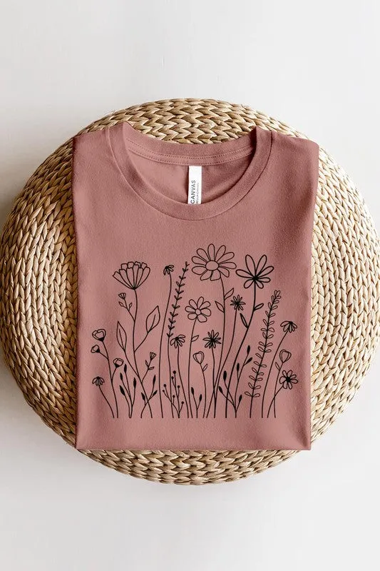 Wildflower Flower Meadow Graphic T Shirt