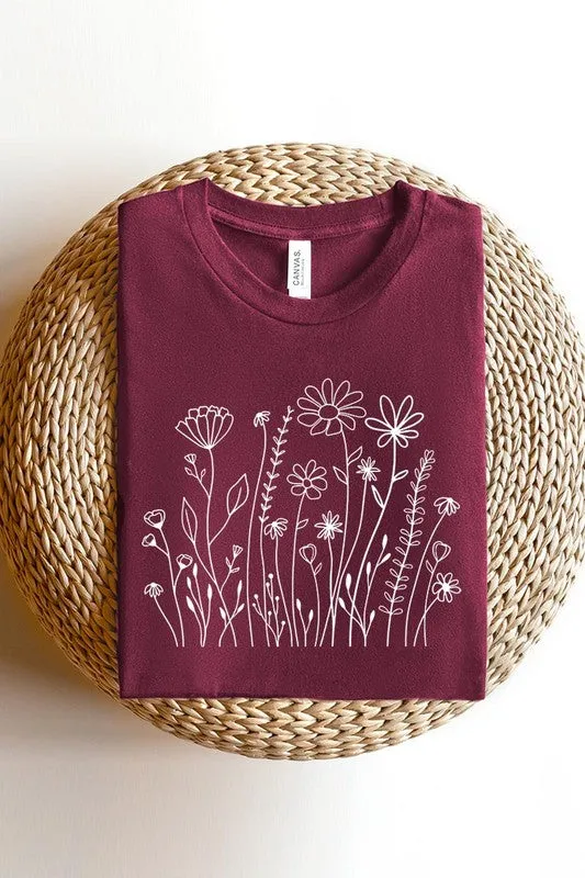 Wildflower Flower Meadow Graphic T Shirt