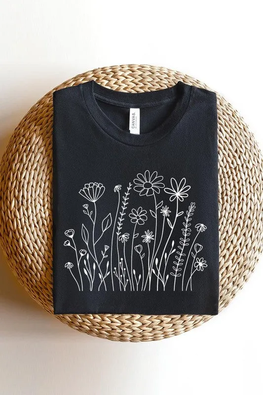 Wildflower Flower Meadow Graphic T Shirt