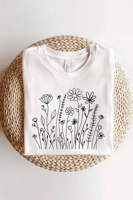 Wildflower Flower Meadow Graphic T Shirt