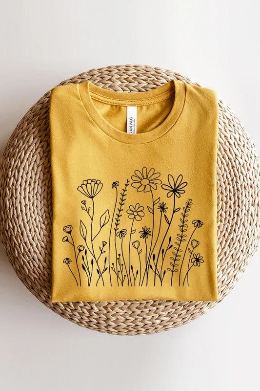 Wildflower Flower Meadow Graphic T Shirt