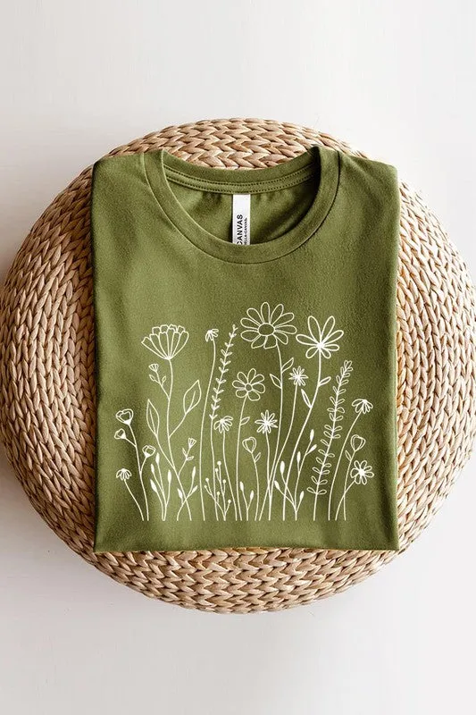 Wildflower Flower Meadow Graphic T Shirt