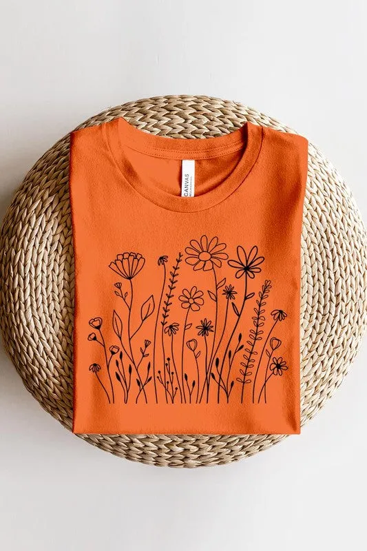 Wildflower Flower Meadow Graphic T Shirt