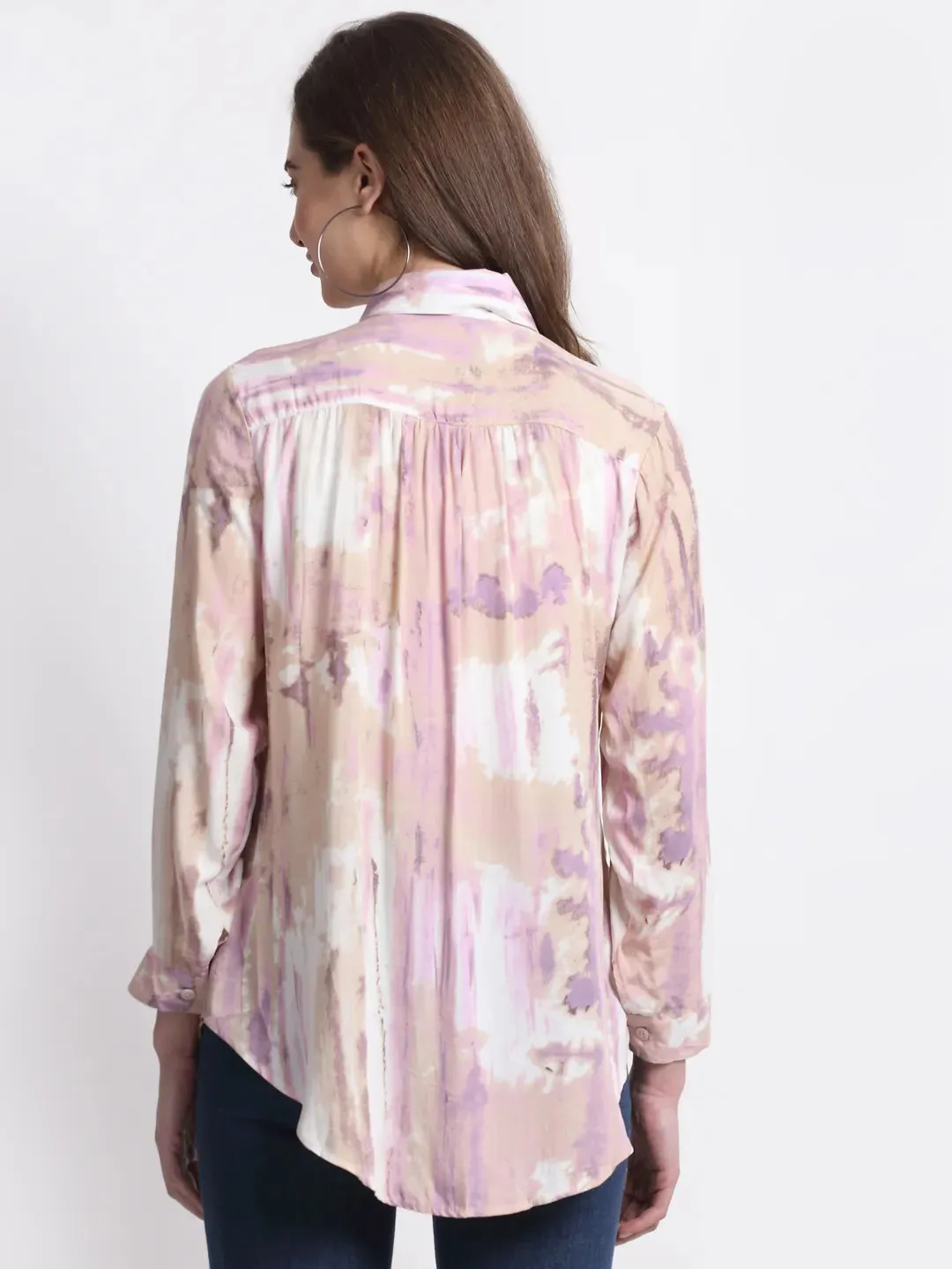 Women Collared Viscose Printed Shirt