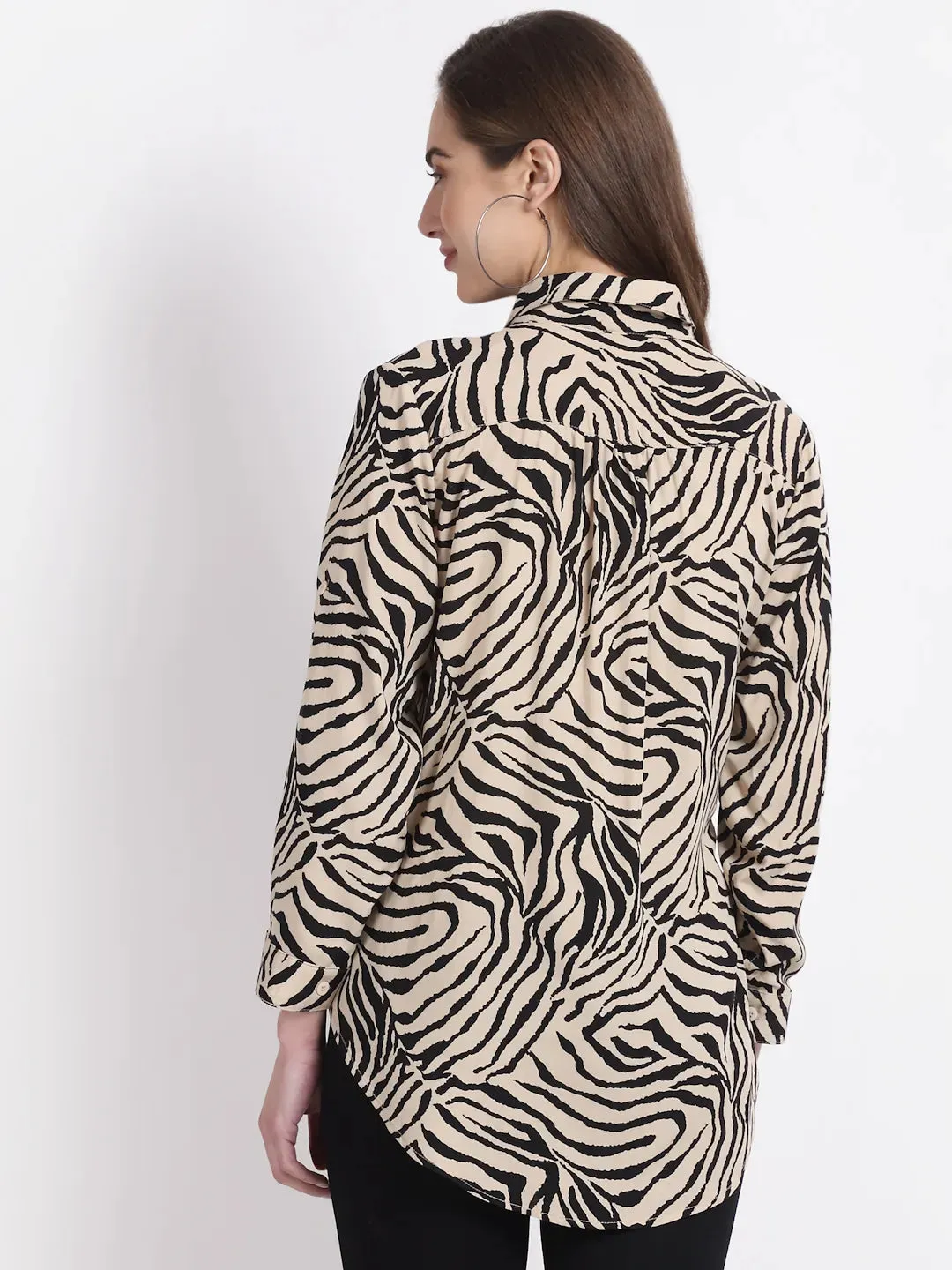 Women Zebra Printed Shirt