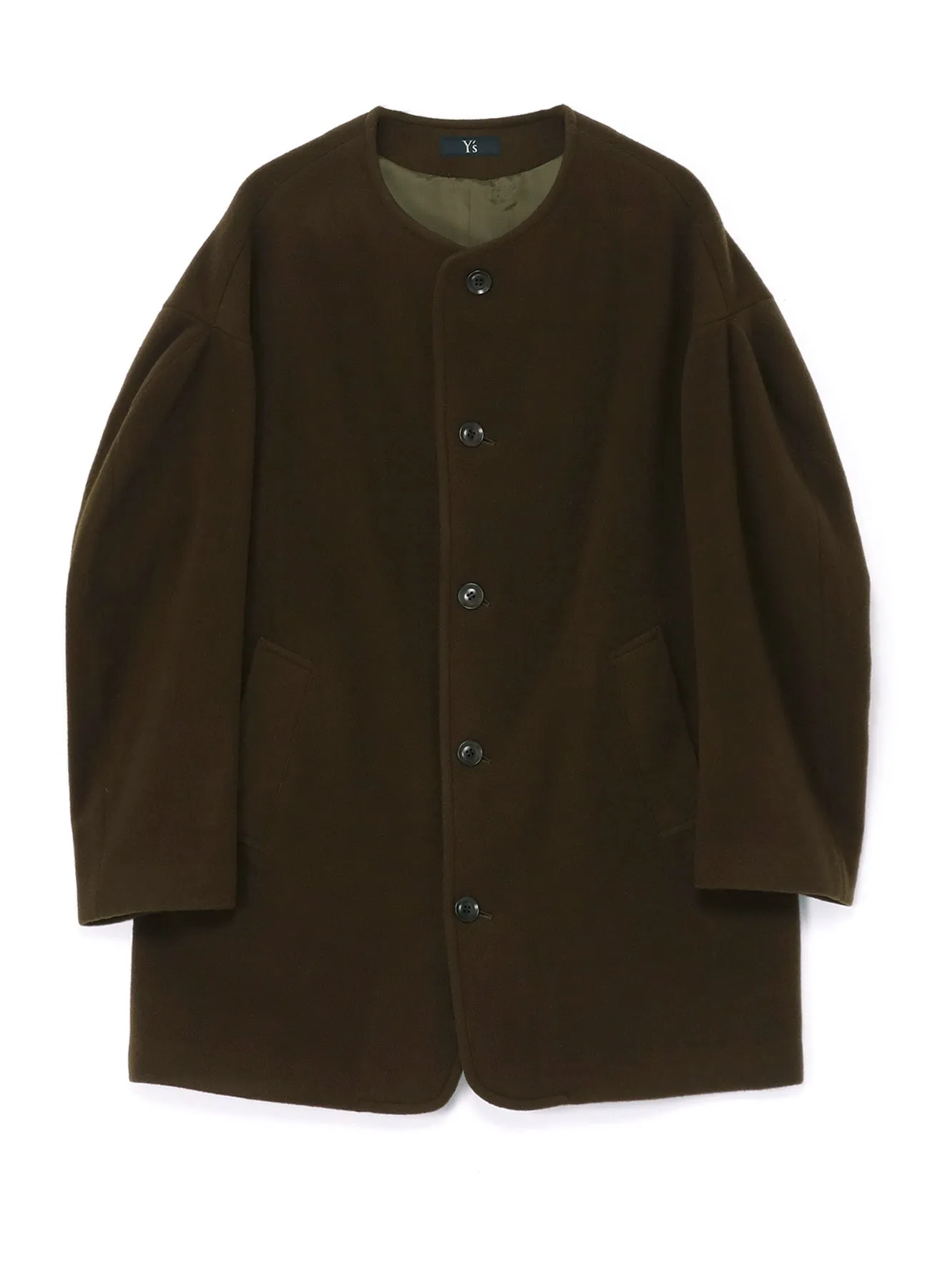 WOOL MOSSER NO COLLAR JACKET